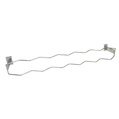 China Display Shoe Store Metal Display Shelf Hook For Slatwall Shelves Chrome Plating Slatwall Props Hanging Display Racks for sale