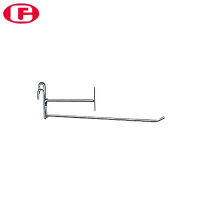 China Shop Merchandise Show Chrome Plating Display Hooks For Metal Supermarket Shelf Hanging Net Hooks for sale