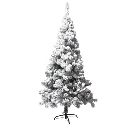 China Chirstmas Decor Wholesale 5FT 6FT 10FT PE PVC Snow Artificial Christmas Tree Mixed Premium Assembled Christmas Tree from kerstbomen d'arbol de navidad for sale