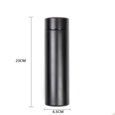 China PORTABLE Smart thermos 304 stainless steel vacuum tumbler with LED temperature display on the lid for sale