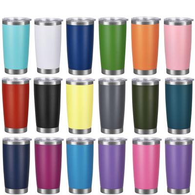 China High Quality Disposable Thermo Cup 20oz Custom Thermo Tumbler Bamboo Mugs Color Stainless Steel for sale