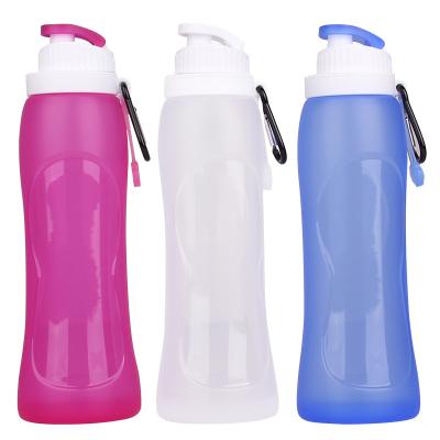 China Viable Success Silicone Amazon Water Bottle BPA Free Collapsible Collapsible Water Bottles For Travel for sale