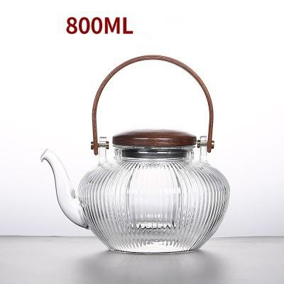 China PORTABLE 800ML Glass Teapot Electric Stove Ceramic Teapot for sale