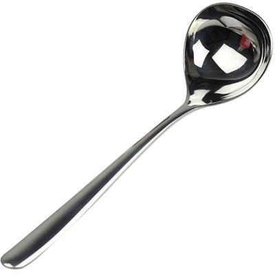 China Large Main Tableware Tea Tableware Dessert Honey Scoop Milk Coffee Ice Cream Metal Soup Spoon Stainless Steel Viable Dinnerware for sale