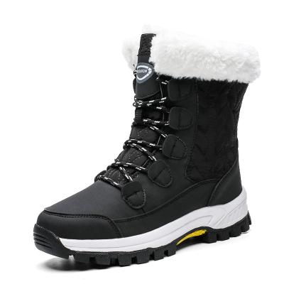 China 2021 Fashion Trend Large Size Hot Sale High Boot Shoes Winter Warm Shoes Snow Boots For Women for sale