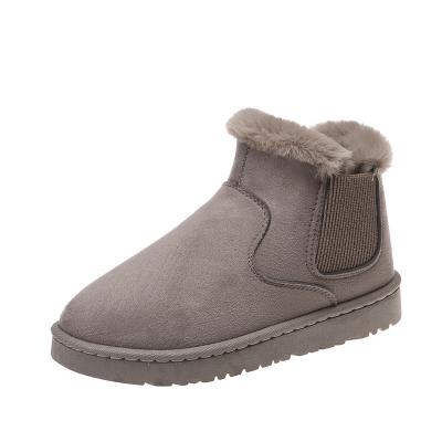 China Damping 2021 women's sexy brown snow platform women's shoes autumn winter wedge lady's boots for sale