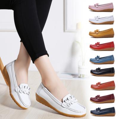 China Latest Design Anti-odor Feminine Women's Shoes Loafers Leather Shoes For Lady for sale