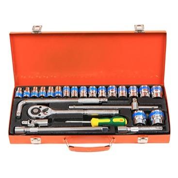 China Auto Repair Tools Precision Screwdriver General 25 PCS DIY Tool Kit With Metal Storage Case Hot Selling Box for sale