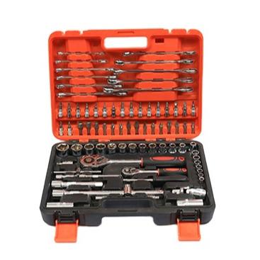 China Auto Repair Tools New Design Bicycle Portable Repair Tool Kit 78 PCS Double Color Tool Kit With Spinner Handle for sale