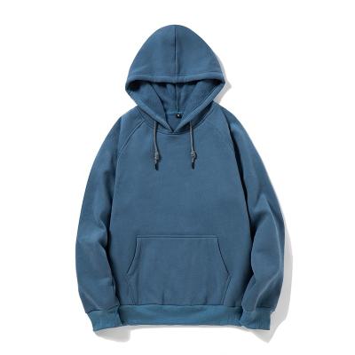 China Dull Blue New Color Fashion LUXI Anti-pilling Design Hoodie Original Polyester Hoodies Hot Sale Unisex Cheap Factory Price Hoodies for sale