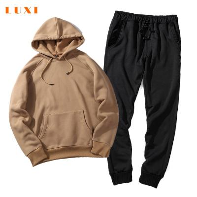 China Streetwear Autumn Winter Sportswear Men Women Polyester Viable Fracksuit Fleece Male Female Male LUXI Tracksuit for sale