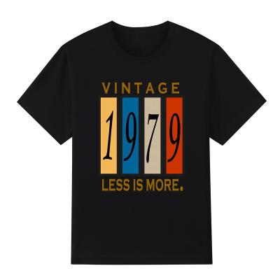 China 1979 Jumping Vintage Street Dance 170gsm Cotton Anti-Wrinkle LUXI High Quality Comfortable Black Tee Shirt T-shirt for sale