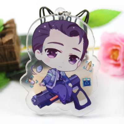 China American Anime's Detroit Key Chain Becomes Key Chain Human Acrylic Peripheral Pendant for sale