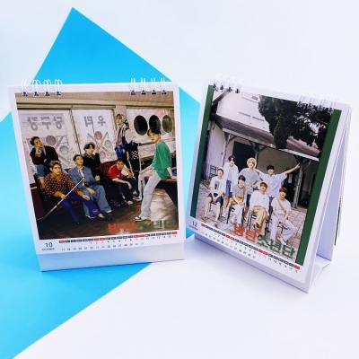 China South Korea Wholesale Boys Kpop Bangtan 2021 Seasons Greetings Desk Calendar for sale