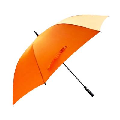 China New design minimalist cheap price golf handle umbrella windproof straight umbrella with logo print for sale