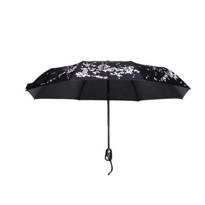 China Mid Century Modern Unique Design UV Protect 3 Times With Water Color Changing Digital Printing Umbrella for sale