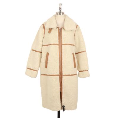 China Sustainable New women trench coat long jacket cotton fashion casual beige color coat warm windproof women's trench coats for sale