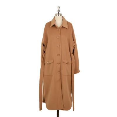 China Waterproof Alephan autumn and winter chic trench coat women warm ladies turn-down collar women's coats for sale