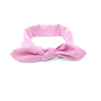 China 2021 Comfort New Products Friendly Elastic Bunny Ears Hairband Headband Paisley Headband Ladies Bowknot Elastic Bow Accessories for sale