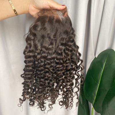 China huixin 100% Silky Straight Brazilian Deep Wave Unprocessed Virgin Human Hair Raw 360 Lace Frontal Headband for sale