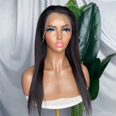 China Hd Remy Raw Virgin Full Transparent Lace Frontal Wig Unprocessed Indian Peruvian Brazilian Straight Hair Cheap Silky Straight Good Quality for sale