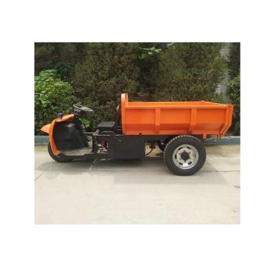 China Cargo 3 Wheel Dump Truck For Garden Cargo Mining Electric Tricycle With Hydraulic for sale