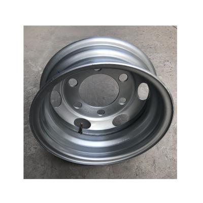 China steel factory truck wheel for 6.0-16 /5.5-16 tube steel rims for sale