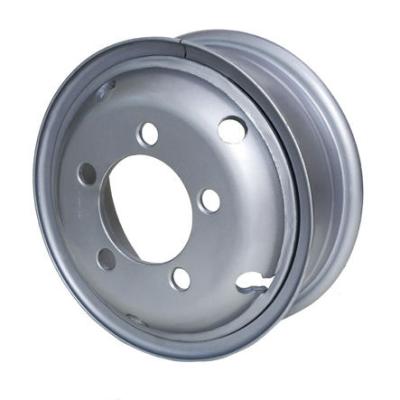 China Factory price pipe shaped steel wheel 5.5-16 for truck tire 7.00-16 16inch wheel for sale