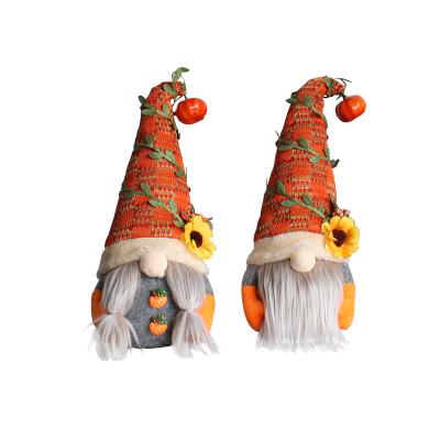 China New Halloween Sale Sunflower Pumpkin Gnomes Home Decor Living Room Home Decor OEM Decration SYLWAN Gift for Kids Christmas Dwarf Doll for sale