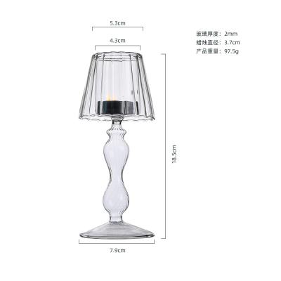 China OEM Style Wedding Decoration SYLWAN Candle Holders European Transparent Glass Table Home Decorations Glass Candlestick Holders for sale