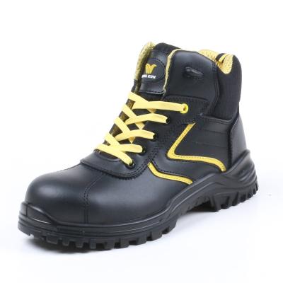 China ANTI-SLIP Safe toe Steel Toe Cow Leather Industrial Safety Shoe Men's Construction Protective Security safty Work Shoe for sale