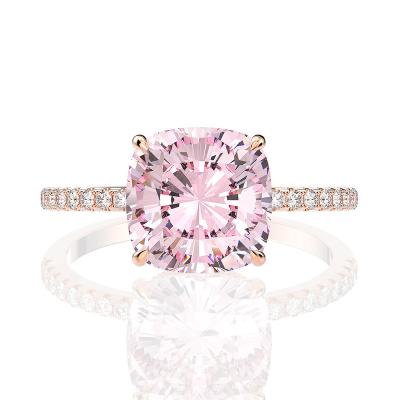 China Custom Classic Professional Rose Gold Fine Jewelry Sterling Silver Wedding Rings Women Ring New Trendy Hand Made 925 Silver Rings for sale