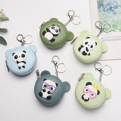 China Cute Head Children's Panda New Cartoon Panda Wallet Coin Purse Key Chain Multicolor Optional Wholesale for sale