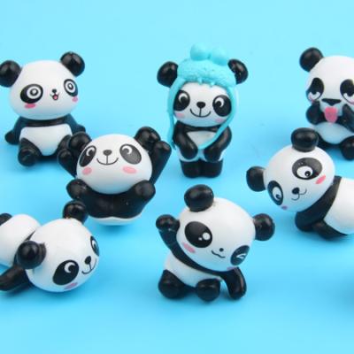 China Hot Selling Animal Panda Refrigerator Strong Fridge Magnet Kitchen Accessories Lovely PVC Cartoon Cute Decor Souvenir Gift Home Sticker for sale