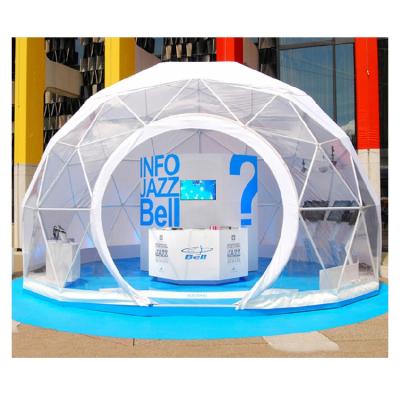 China Stable Outdoor Transparent Geodesic Event Tents 6m Outdoor House Hotel Structure Dome Tent for sale