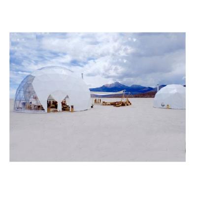 China Stable structure winter snow camping hotel dome tent 10x10 for outdoor large tent for sale