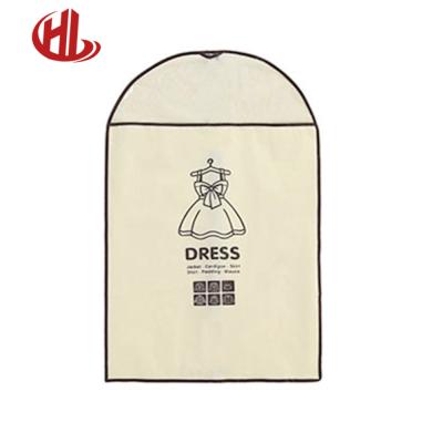 China Custom BUY Foldable Non Woven Zipper Lock Garment Bag For Long Dress for sale