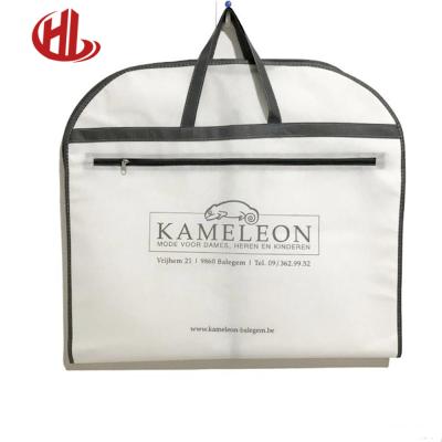 China BUY White Men's Biodegradable Suit Cover Bag Garment with Logo for Wholesale for sale