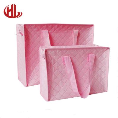 China Recyclable Pink Packaging Gift Shopping Bags Without Logo In Stock Custom Logo For Promotion for sale