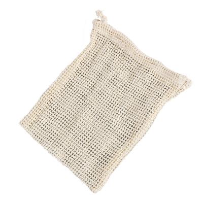 China Recyclable Grocery Fuirt Reusable Cotton Mesh Laundry Bag for sale