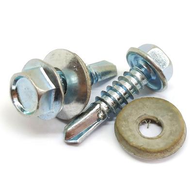 China DIN 7504 Pan HEX FLANGE SELF DRILLING HEAD SCREW WITH COVER TEK SCREW PARKER SCREW FACTORY PRICE for sale