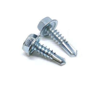 China Pan #14X1 Steel Hex Washer Self-Drilling TEK Head Screw (Tornillo) for sale