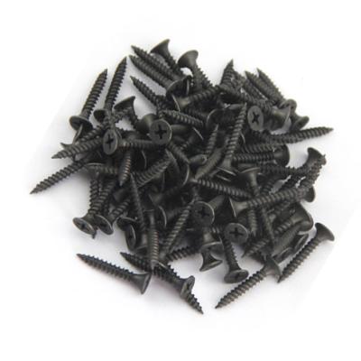 China Bugle Harden 3.5*25mm Black Phosphated Fine Bugle Head Phillips Thread Drywall Screw For Drywall for sale