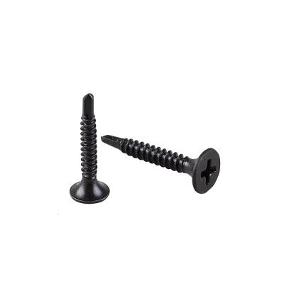 China Fine Bugle Thread Black Phosphated 3.5*25mm Phillips Bugle Head Self Drilling Drywall Screw For Roofing for sale