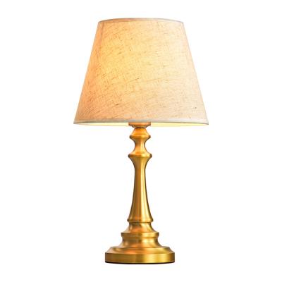 China American style country desk lamp bedside desk all copper table lamp for sale