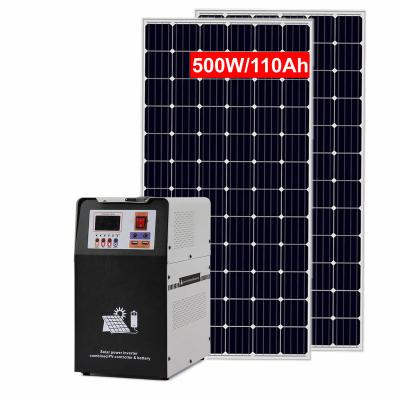 China Home All In One Solar System With 500W Portable Solar Panels Solar Power Systems Storage System for sale