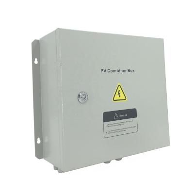 China 500VDC Aluminum Alloy Series DC 6 In 2 Panel PV Array Intelligent Combiner Box for sale