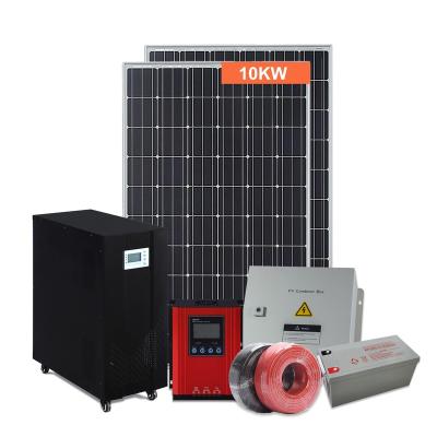 China Complete Home Design 3KW 5kw 10kw MPPT Mini Off Grid Solar Power Hybrid System Cost for sale