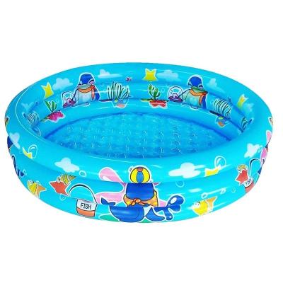 China Customzined Pool Bule/Inflatable Water Play Kiddie Outdoor Swimming Pink 3 Rings For Small Toddler Infant Pool for sale