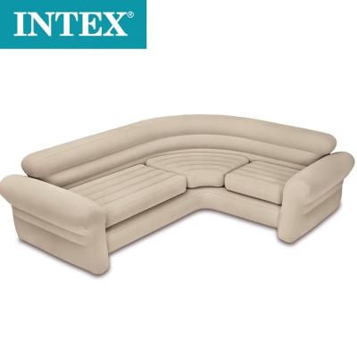 China Indoor Home Portable Living Room Sofa Furniture Corner Sofa White Intex INTEX 68575 Foldable for sale